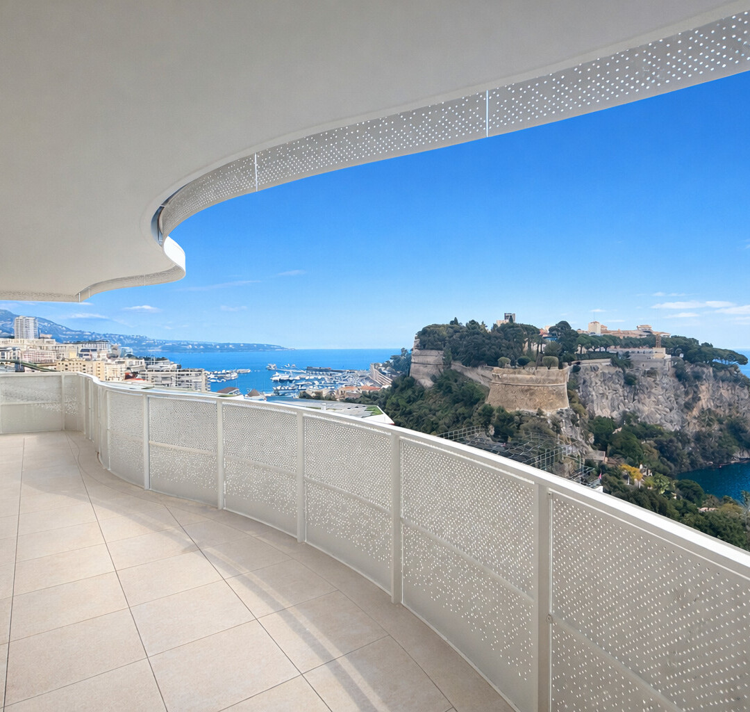 Appartement 3 pièces neuf - Grand Ida - Héméra - vue mer, rocher et ports - Location d'appartements à Monaco