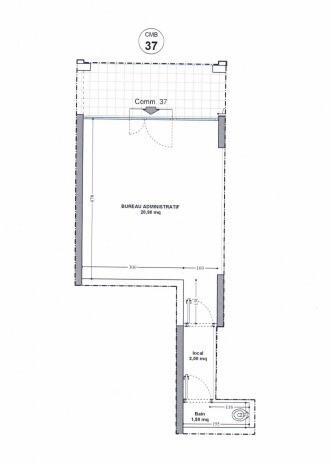 FONTVIEILLE / LE CIMABUE  /  BUREAU FACE AU PORT DE FONTVIEILLE - Location d'appartements à Monaco