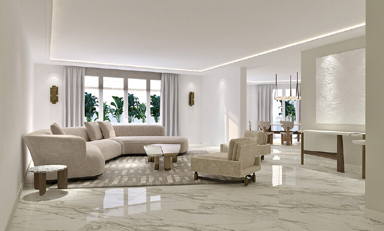 Location appartement 5 pièces Monaco Carré d'Or Résidence luxe