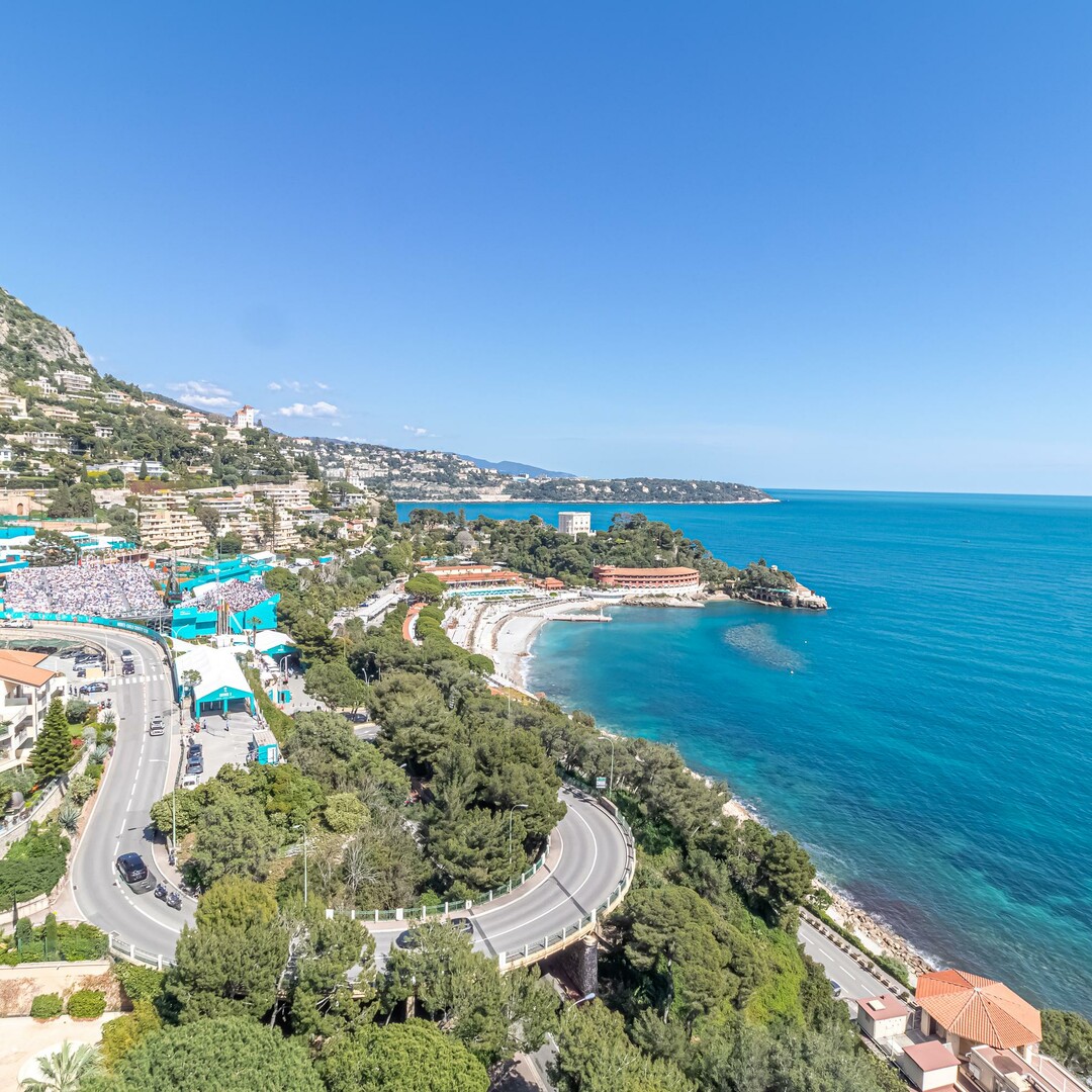 Vue exceptionnelle sur la mer et le Cap Martin