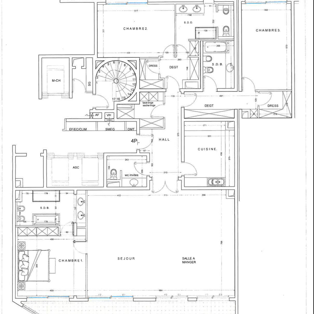 Appartement en rénovation avec vue sur la mer