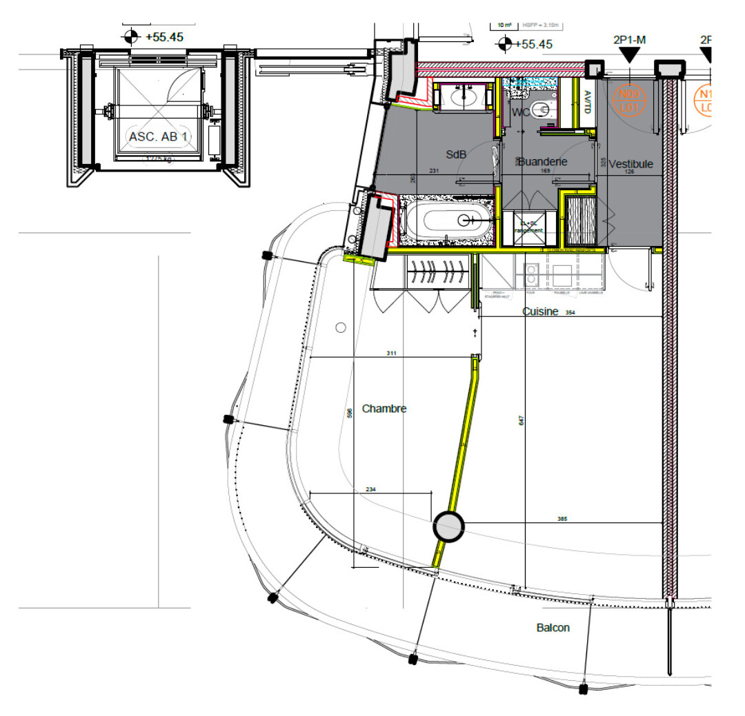 Appartement aux services luxueux