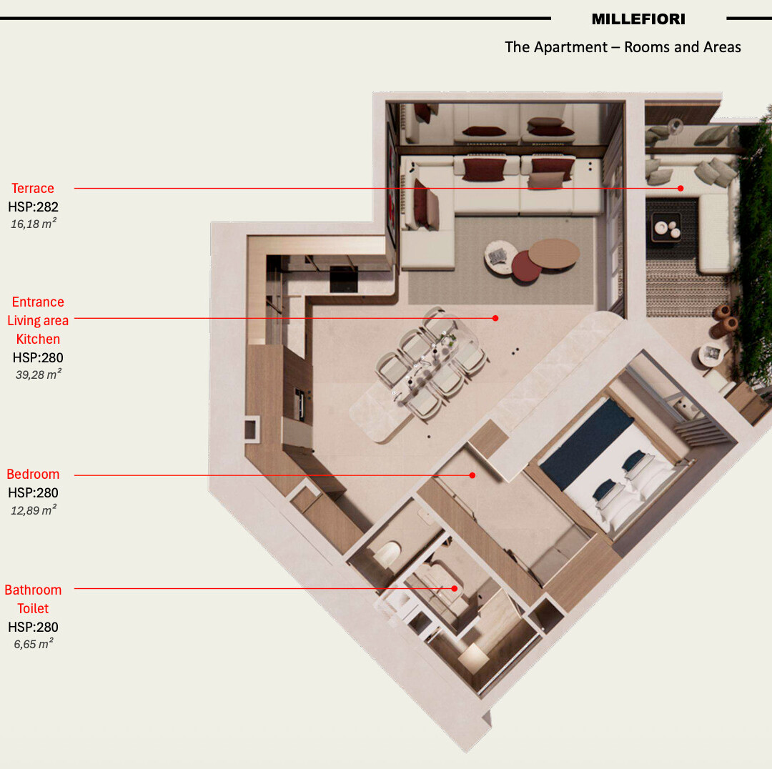 Appartement luxueusement rénové et meublé